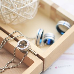 Love Only You Sweetheart Rings Circle Titanium Naszyjnik Wisiorek