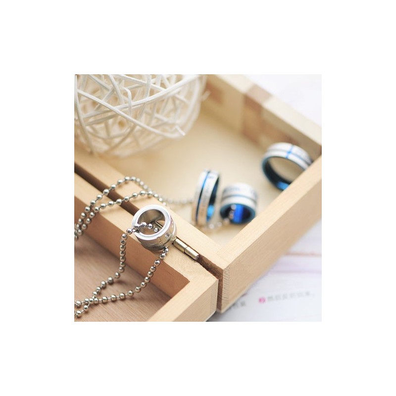 Love Only You Sweetheart Rings Circle Titanium Naszyjnik Wisiorek Love Only You Sweetheart Rings Circle Titanium Naszyjnik Wisiorek
