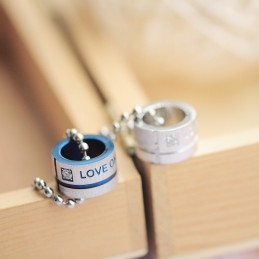 Love Only You Sweetheart Rings Circle Titanium Naszyjnik Wisiorek