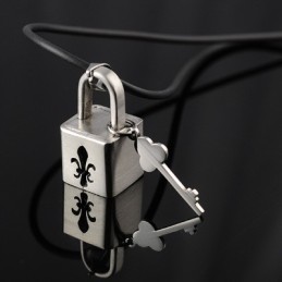 Naszyjnik Z Tytanu Fashion Lock