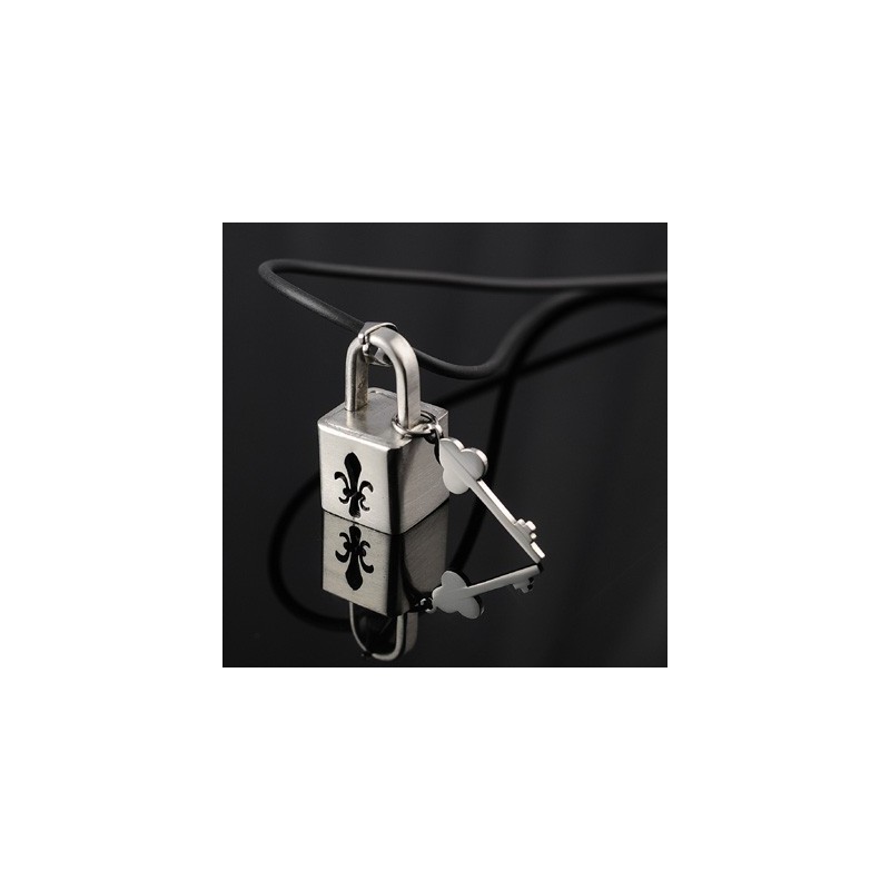Naszyjnik Z Tytanu Fashion Lock Naszyjnik Z Tytanu Fashion Lock