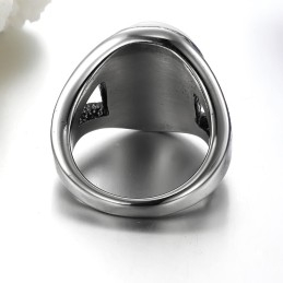 Trwały W Użytkowaniu Pierścień Exaggerate Emerald Titanium