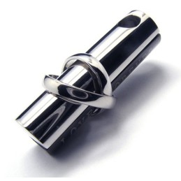 Naszyjnik Z Wisiorkiem Fashion Love Forever Titanium (Czarny)