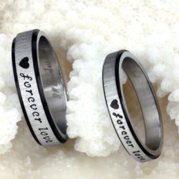 Król Ilości Endless Love Titanium Ring Dla Zakochanych