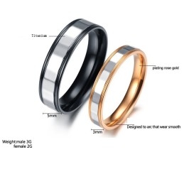 Niezawodna Reputacja Endless Love Titanium Ring Dla Zakochanych
