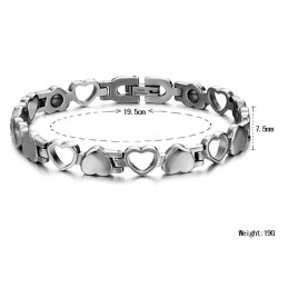 Bransoletka Króla Ilości Hollow Sweetheart Titanium Dla Zakochanych