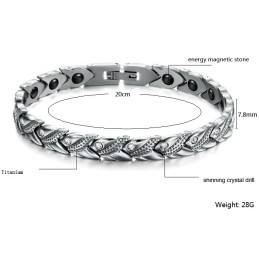 Bransoletka Z Tytanu Magnetytowego World-Wide Renown Health