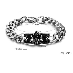 Bransoleta Męska Classic Titanium O Światowej Renomie