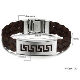 Niezawodna Wydajność Męska Bransoletka Great Wall Titanium