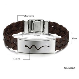 Niezawodna Męska Bransoletka Viper Titanium