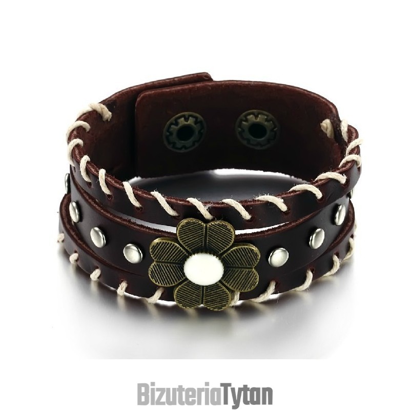 Bransoletka Króla Ilości Unisex Ze Skóry Tytanowej Bransoletka Króla Ilości Unisex Ze Skóry Tytanowej