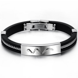 Niezawodna Reputacja Viper Titanium Leather Bangle