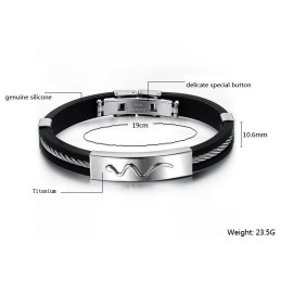 Niezawodna Reputacja Viper Titanium Leather Bangle