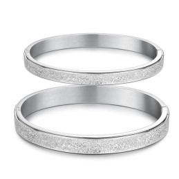 Stabilna Jakość Scrub Titanium Bangle Dla Zakochanych