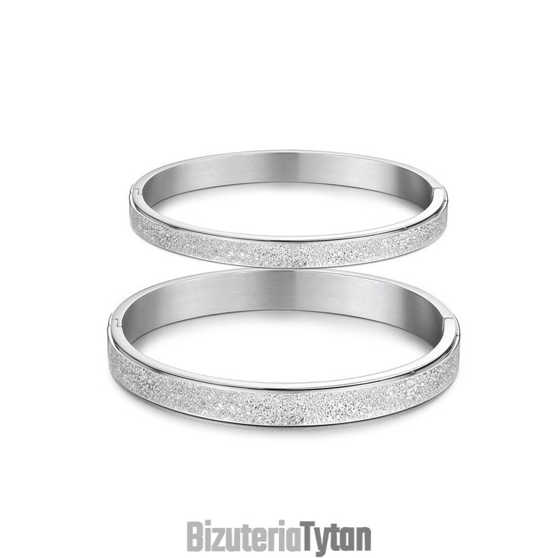 Stabilna Jakość Scrub Titanium Bangle Dla Zakochanych Stabilna Jakość Scrub Titanium Bangle Dla Zakochanych