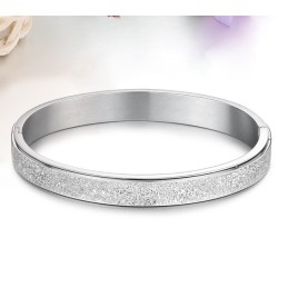Stabilna Jakość Scrub Titanium Bangle Dla Zakochanych