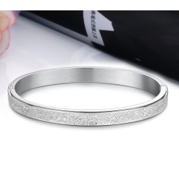 Stabilna Jakość Scrub Titanium Bangle Dla Zakochanych
