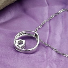 Stabilna Jakość Kobiecy Zwięzły Naszyjnik Z Tytanu Platinum Plating