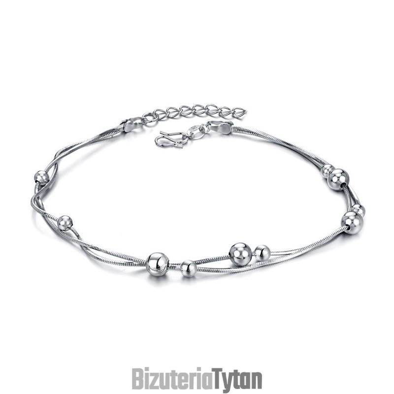 Królowa Jakościowej Damskiej Bransoletki Na Kostkę Z Węża Z Platinum Plating Titanium Królowa Jakościowej Damskiej Bransoletki Na Kostkę Z Węża Z Platinum Plating Titanium