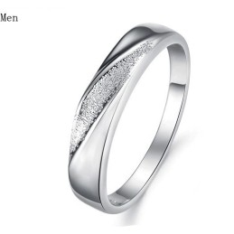 Szeroki Wybór Scrub  Titanium Ring For Loves