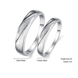 Szeroki Wybór Scrub  Titanium Ring For Loves