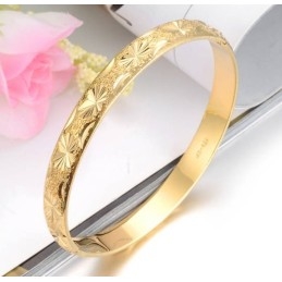 Wysokiej Jakości Elegancka Bransoletka Damska Pozłacana 18K