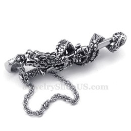 Naszyjnik Z Wisiorkiem Dragon Sword Titanium (Łańcuszek Gratis)