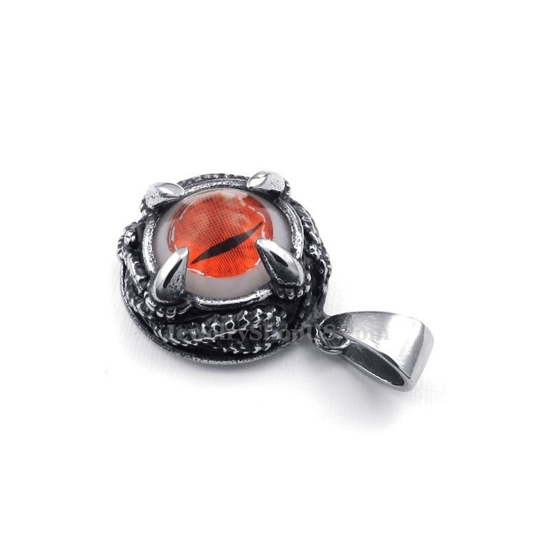 Naszyjnik Z Wisiorkiem Red Cats Eye Z Tytanu (Łańcuszek Gratis) Naszyjnik Z Wisiorkiem Red Cats Eye Z Tytanu (Łańcuszek Gratis)