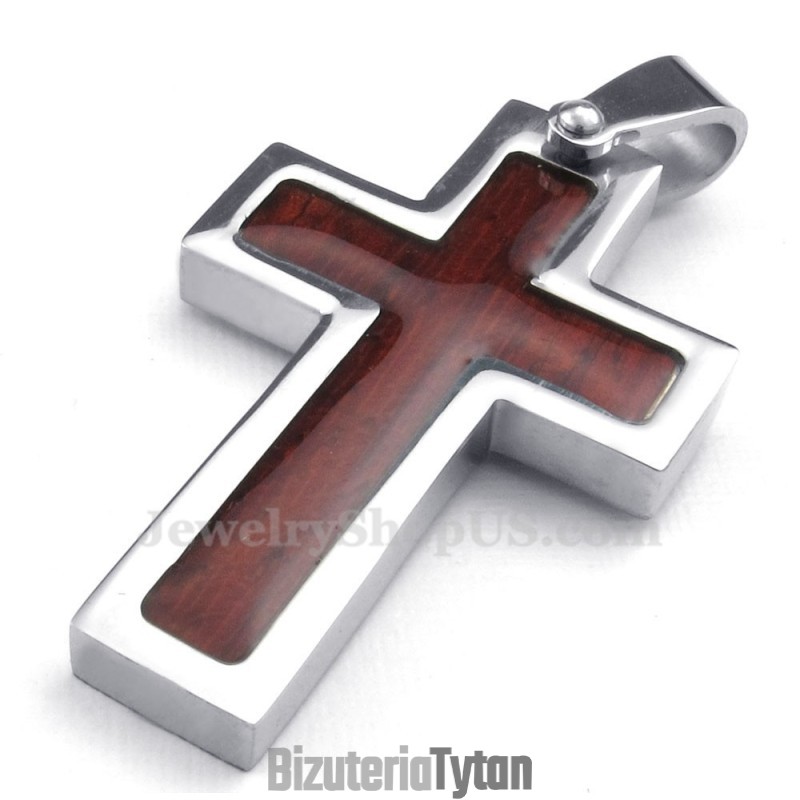 Naszyjnik Z Krzyżem Tytanowym (Łańcuszek Gratis) Naszyjnik Z Krzyżem Tytanowym (Łańcuszek Gratis)