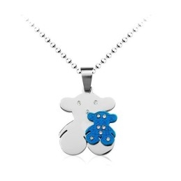 Wisiorek Tous Titanium Sweetheart Blue And Silver - Darmowy Łańcuszek