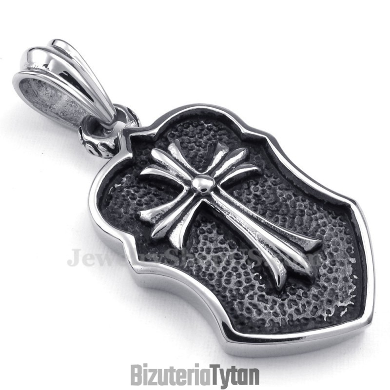 Naszyjnik Z Krzyżem Tytanowym (Łańcuszek Gratis) Naszyjnik Z Krzyżem Tytanowym (Łańcuszek Gratis)