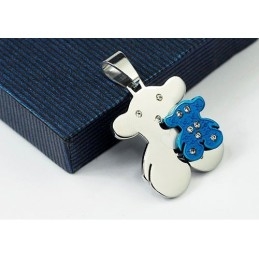 Wisiorek Tous Titanium Sweetheart Blue And Silver - Darmowy Łańcuszek