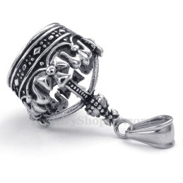 Naszyjnik Z Wisiorkiem Imperial Crown Titanium (Łańcuszek Gratis)