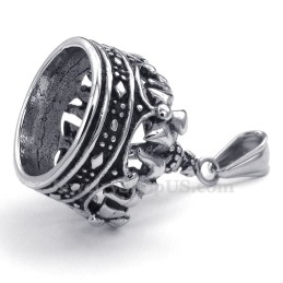 Naszyjnik Z Wisiorkiem Imperial Crown Titanium (Łańcuszek Gratis)