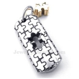 Naszyjnik Z Symbolami Tytanu Dla Par (Łańcuszek Gratis) (Jedna Para)
