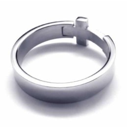 8 Mm Krzyż Diamentowy Pierścień Unisex Tytanowy