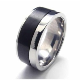 Męski Pierścień 8 Mm Z Czarnego Tytanu
