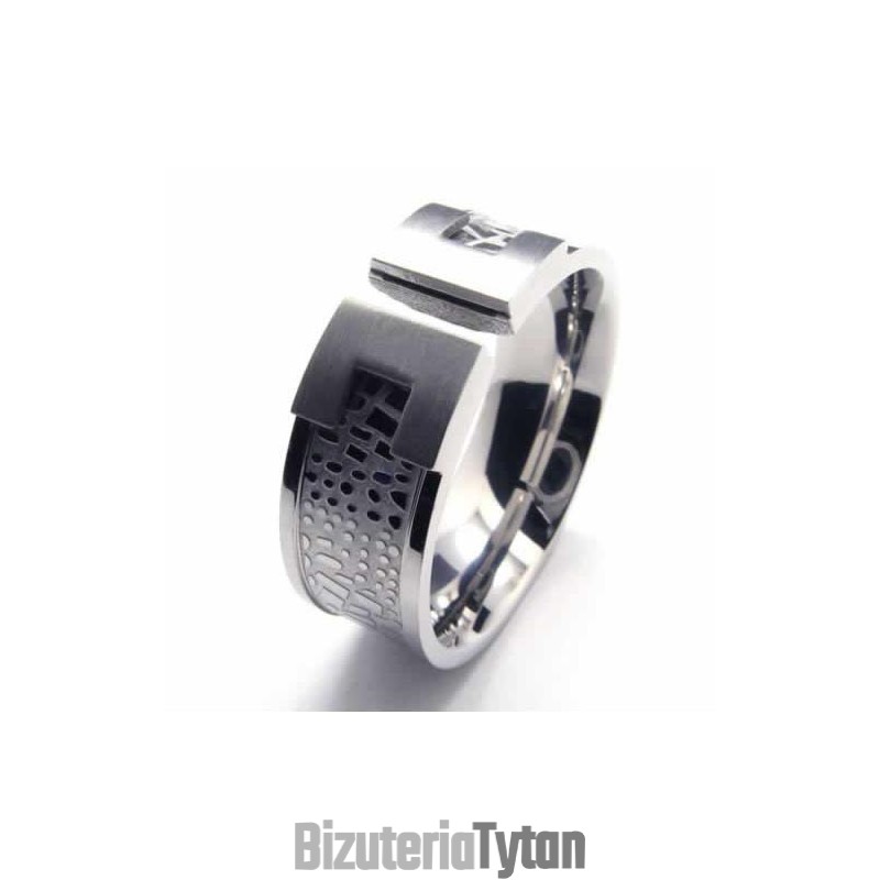 8 Mm Męski Designerski Pierścionek Z Tytanu 8 Mm Męski Designerski Pierścionek Z Tytanu