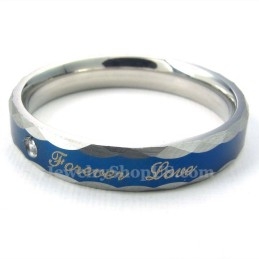 Pierścionek Dla Par Forever Love Blue Titanium (Damski)