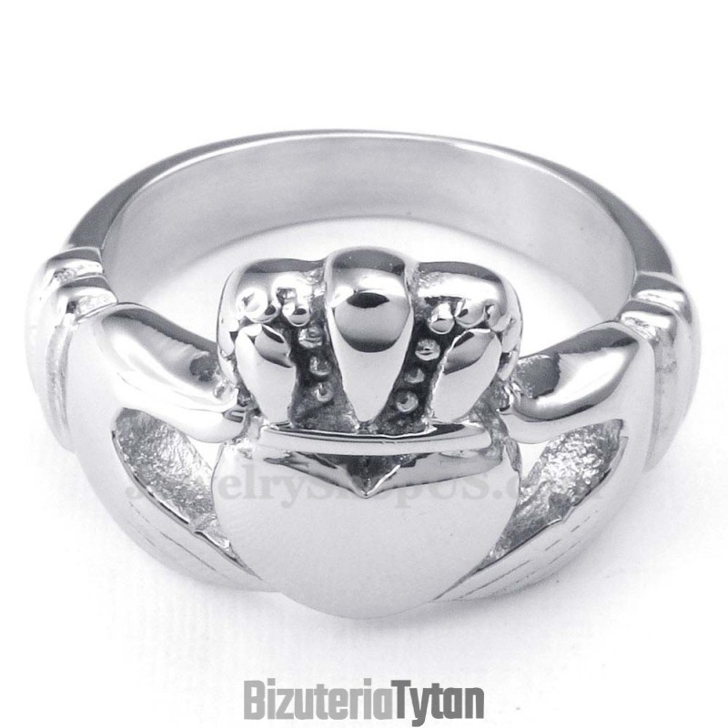 Pierścień Tytanowy Hands Hugs Up Heart Pierścień Tytanowy Hands Hugs Up Heart