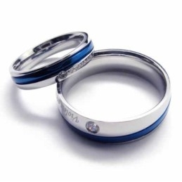 Mm Diamentowy Pierścionek Unisex Z Tytanu