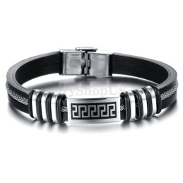 Elegancka Męska Bransoletka Z Tytanu C888