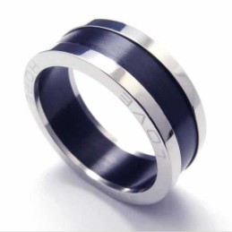 Pierścień Love 8Mm Z Czarnego Tytanu