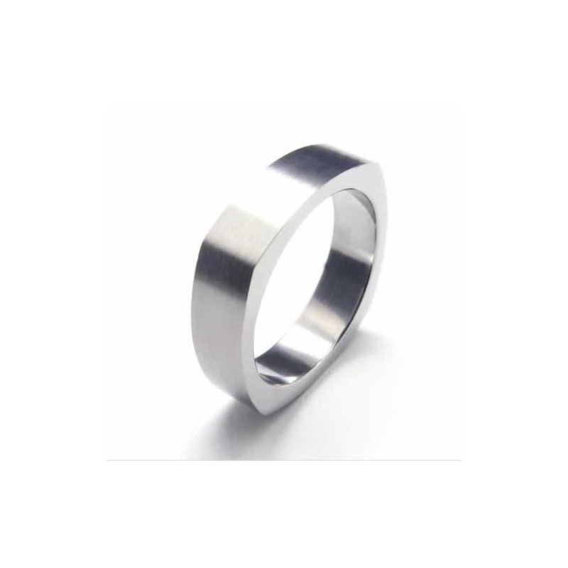 Pierścień Unisex Z Czystego Tytanu 5 Mm Pierścień Unisex Z Czystego Tytanu 5 Mm