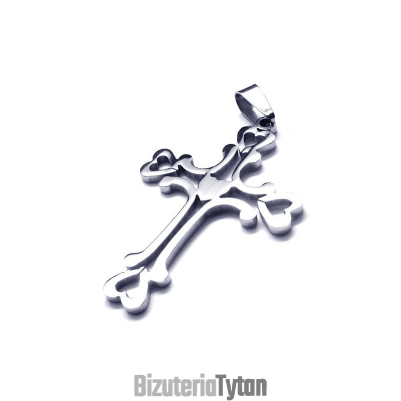 Wisiorek Z Tytanu W Kształcie Krzyża Sweet Heart Love