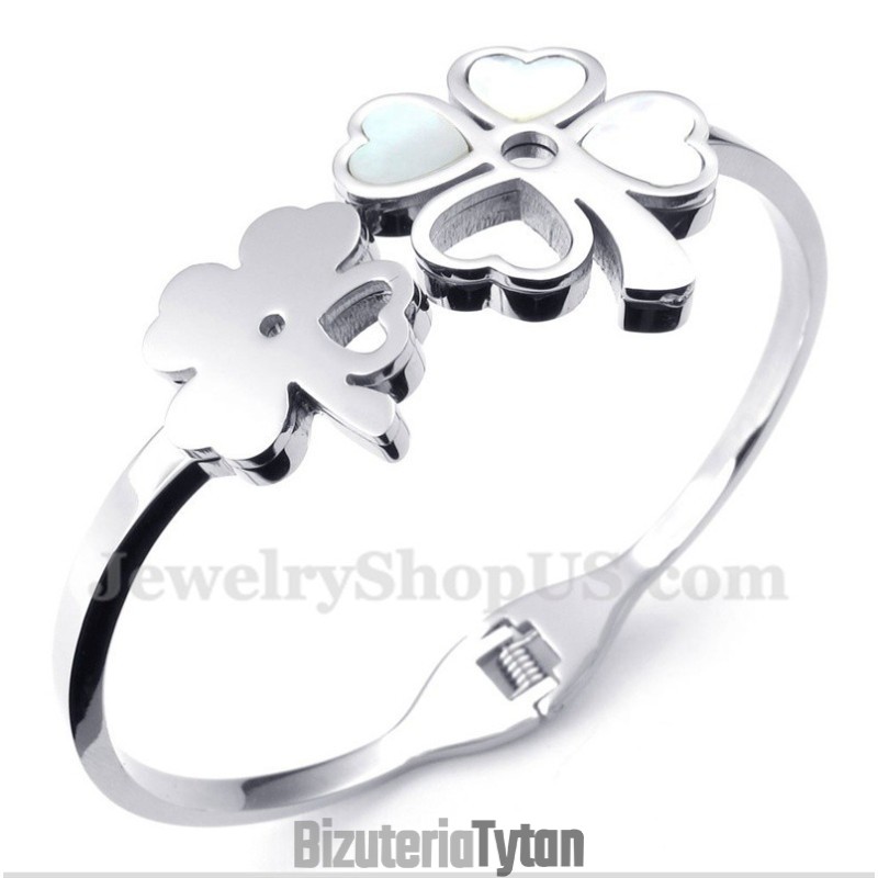 Bransoleta Męska Z Tytanu Clover Bransoleta Męska Z Tytanu Clover
