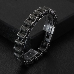 Bransoleta Rowerowa Męska Z Tytanu Biker Chain