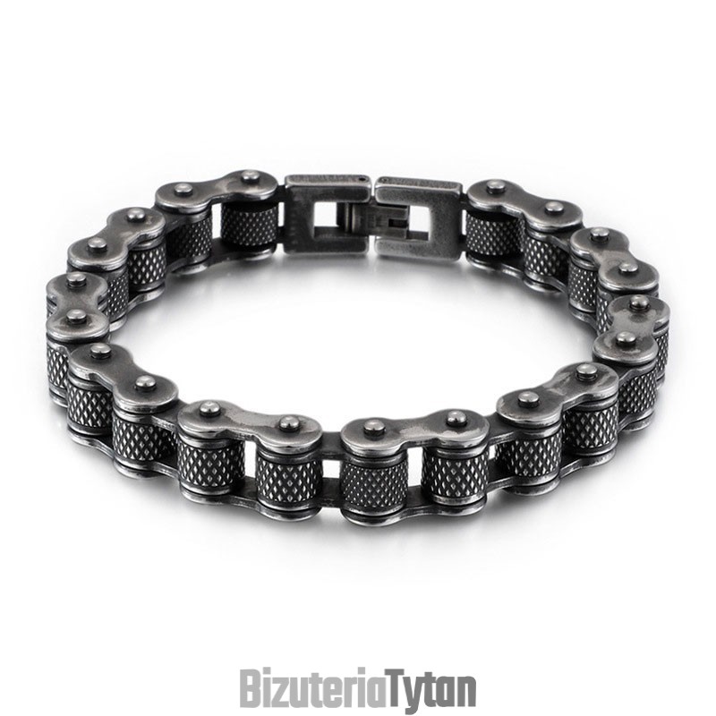 Bransoleta Rowerowa Męska Z Tytanu Biker Chain