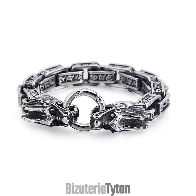 Modna Fajna Tytanowa Głowa Smoka Biżuteria Dla Mężczyzn Vintage Tide Men Casting Titanium Dragon Bracelets Modna Fajna Tytanowa Głowa Smoka Biżuteria Dla Mężczyzn Vintage Tide Men Casting Titanium Dragon Bracelets