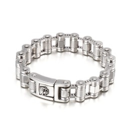 Bransoletka Cool Skull Bicycle Chain Titanium Dla Mężczyzn